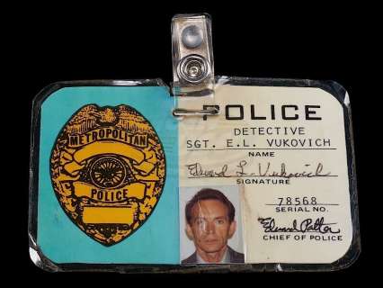 Terminator, The - Sgt. Hal Vukovich’s Police ID (Lance Henriksen) | ScreenUsed