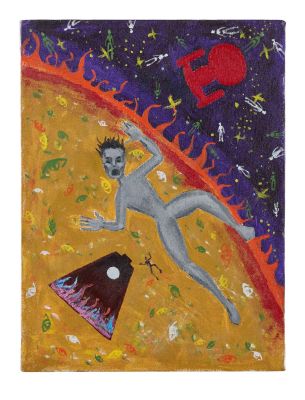 Star Trek: the Next Generation | Lot 4 - Alien Asylum Patient Painting from “Frame of Mind” | Julien’s