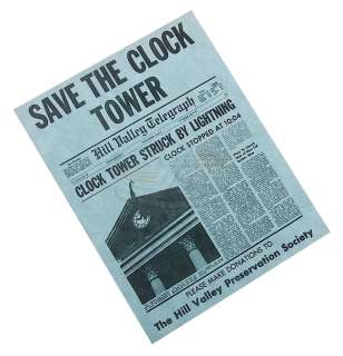Back To The Future - "Save The Clock Tower" Flyer - 17678 | ScreenUsed