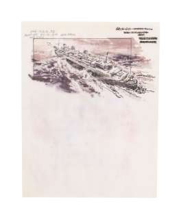Lot 1 - Irwin Allen | "The Poseidon Adventure" Original Storyboard Illustration