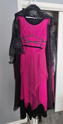 Lot 138 - LILLY MUNSTER WORN WORN MUNSTERS TV OUTFIT