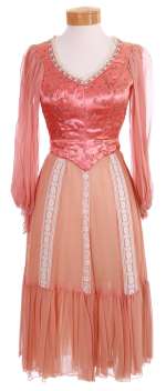 Valerie Bertinelli "One Day at a Time" Screen Worn Rose Pink Fashion Show Dress & In-Progress Rose Top | Gotta Have Rock and Roll