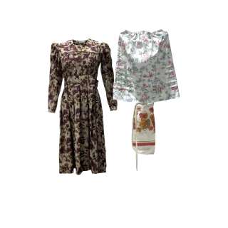Women Talking Helena’s Shayla Brown Long Sleeve Dress, Slip & Pocket | VIP Fan Auctions