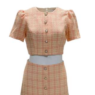 Bottoms Isabel’s Havana Rose Liu Short Sleeve, Button-Front Shirt & Skirt | VIP Fan Auctions