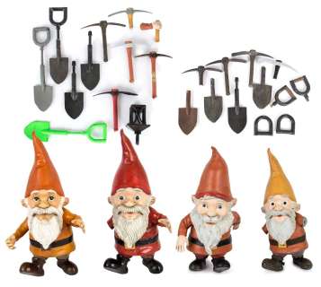 Lot 103 - Set of 4 Monster Gnomes from Goosebumps