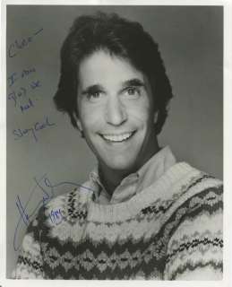 1983 Happy Days Script & Photo Autographed by Henry Winkler & Inscribed to Dr. J’s Kids (Erving Family LOA) (JSA) | Grey Flannel Auctions
