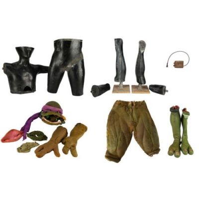 Teenage Mutant Ninja Turtles III (1993) | Michelangelo’s (David Fraser) Turtle Suit Components and Performer’s Communicator | Propstore