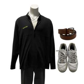 The Underdoggs Coach Feis Screen Worn Stunt Double Sweater, T-Shirt, Pants, Belt & Sneakers | VIP Fan Auctions