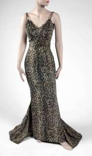JAYNE MANSFIELD SILK JUNGLE CAT PRINT GOWN | Julien’s