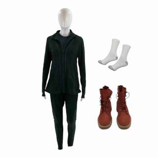 Red One Mrs Claus Screen Worn Boots, Track Suit Pants, Track Suit Shirt, Tank Top & Crew Socks Ch 2 Sc 30-47pt3 | VIP Fan Auctions