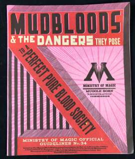 Harry Potter and the Deathly Hallows: Part 1 (2010) - Mudblood Ministry of Magic Booklet | Hanlin Auction Service