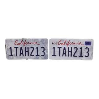 Novocaine Nate (Jack Quaid) Screen Used 1TAH213 License Plate Set | VIP Fan Auctions