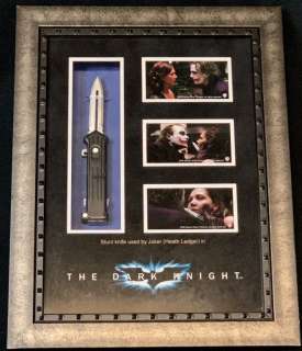 The Dark Knight (2008) - Heath Ledger "Joker" Framed Knife | Hanlin Auction Service