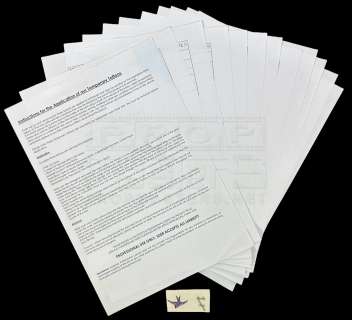 CHILDREN OF MEN - Tatoos & Corresponding Production Paperwork