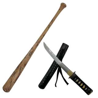 Poker Face Season 2 Kendall Hines (Sam Richardson) Screen Used Prop Katana Style Sword & Baseball Bat Ep 207 | VIP Fan Auctions