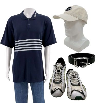 The Smashing Machine Mark Kerr (Dwayne Johnson) Screen Worn Shirt, Jeans, Hat, Belt & Sneakers Ch 9 Sc 18, 19 | VIP Fan Auctions