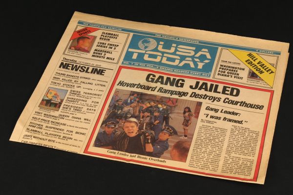 Back To the Future Part II | USA Today newspaper - Gang Jailed | The Prop Gallery