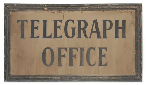 "The Sting" | Prop "Telegraph Office" Sign | Sotheby’s