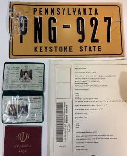 Lot 247 - World War Z (2013) - Collection of Props (Infected Hand, Licence Plate etc)
