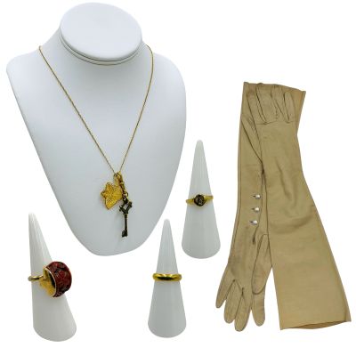 Hedda Hedda Gabler Screen Used Wedding Ring, Ring (Signet), Olive Leaf, Key And Hook Necklace, Ring & Gloves | VIP Fan Auctions