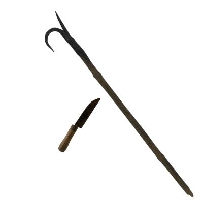 Lot 32: The Last Voyage of the Demeter Joseph (Jon Jon Briones) Production Used Knife & Boat Hook | VIP Fan Auctions