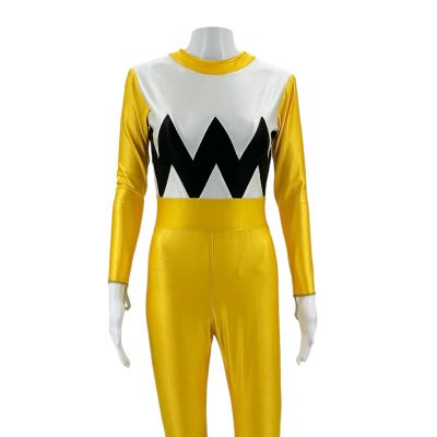 Power Rangers Lost Galaxy (1999-2000) Yellow Galaxy Ranger (Cerina Vincent) Screen Worn Jumpsuit Sc Multiple | VIP Fan Auctions