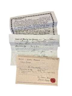 Lot 192 - Django Broomhilda (Kerri Washington) Freedom Papers Movie Props