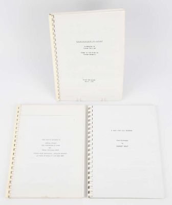 Three Original Production Script copies: A Man for All Seasons (1966); Gandhi (1982); Schindlers… | Ewbank’s