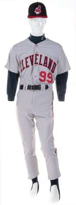 Lot 516 - Charlie Sheen ‘Ricky Vaughn‘ baseball uniform from Major League.