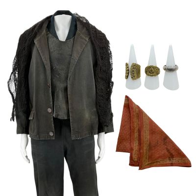 The Bluff Gunner Screen Worn Jacket, (2) Vests, Pants, Mesh Cloth, (3) Rings & Wrist Bandana Ch 1,2 Sc Multiple | VIP Fan Auctions