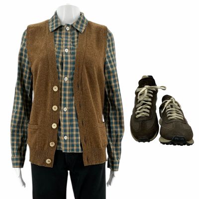 Poker Face Season 2 Cliff (Veronika Slowikowska) Screen Worn Vest, Button-Up Shirt, Pants & Sneakers Ch 1 Sc Multiple Ep 208 | VIP Fan Auctions