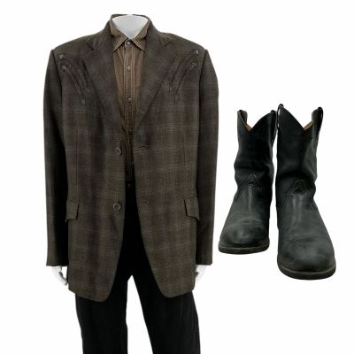 Lot 235: Fargo Season 5 Roy Tillman Screen Worn Jacket, Shirt, Pants & Boots Ch 12 Ep 508 | VIP Fan Auctions