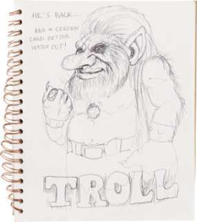 John Carl Buechler’s Personal Sketchbook with (39) Original Drawings. | Heritage