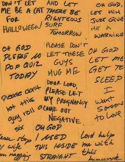 Jim Carrey Bruce Almighty Prop Prayer Notes | Piece of the Past