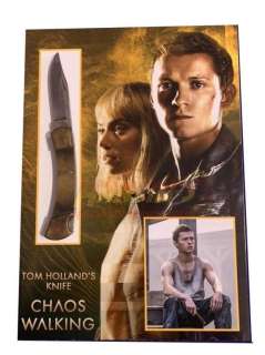 Lot 79 - Chaos Walking (2021) - Todd (Tom Holland) Hero Metal Knife With Custom Display