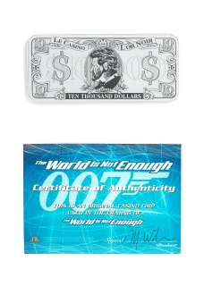 James Bond: The World Is Not Enough, Eon / United Artists, 1999, | Bonhams