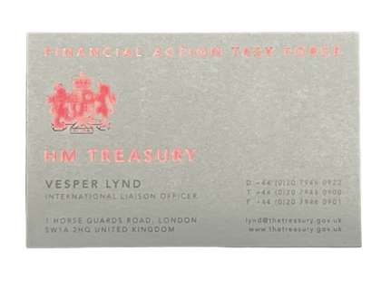 Lot 51 - Casino Royale (2006) - Eva Green (Vesper Lynd) Business Card
