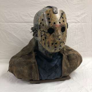 Lot 24 - "Freddy vs Jason" Movie - Jason cowl & mask made by WCT Productions. This mask was not screen worn b