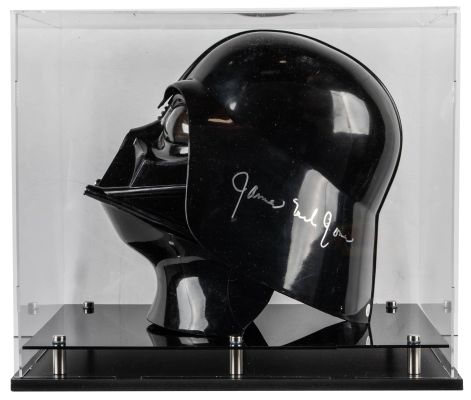 2014 James Earl Jones Signed Rubies Replica Darth Vader Mask w/Original Box & Display Case - 12" - JSA LOA | Goldin