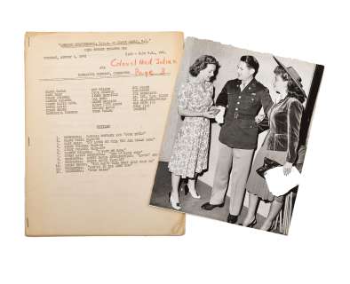 A script from Command Performance | Bonhams