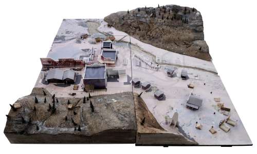 The Ballad of Buster Scruggs | Miniature Town Model In Two Parts | Propstore