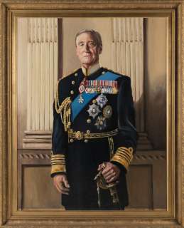 The Crown - Lot 61 - Humphrey Bangham (British) Charles Dance (as Lord Louis Mountbatten) Season 3, Episode 5, ‘Coup‘Depicted in military uniform, three-quarter-length, with sword against architectural background