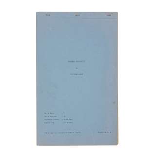 Lot 49 - A Citizen Kane Cutting Continuity Script