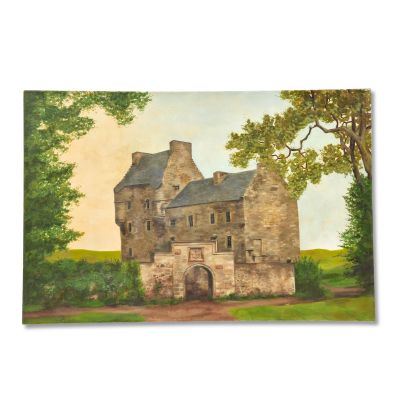 Lot 25 - 21st Century School Lallybroch Castle (unframed, created by the Outlander Art Department) | Bonhams