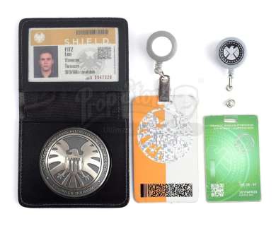 Marvel‘s Agents of S.H.I.E.L.D. - Lot 203 - Leo Fitz‘s S.H.I.E.L.D. ID, Badge, and Lanyards