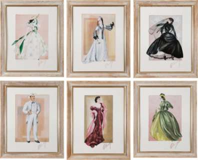 A Set of Limited Edition Signed and Numbered Costume Design Sketches by Walter Plunkett from "Gone With The Wind," Circa 1970s. | Heritage