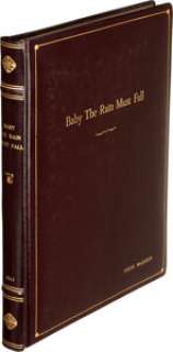 A Steve McQueen Owned Script from "Baby the Rain Must Fall." | Heritage