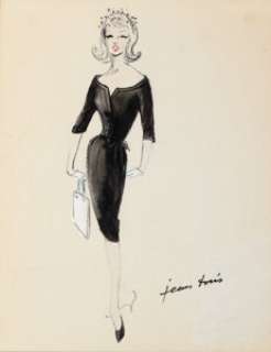 Marilyn Monroe "Roslyn Taber" Sketch by Jean Louis from The Misfits (United Artists, 1961).