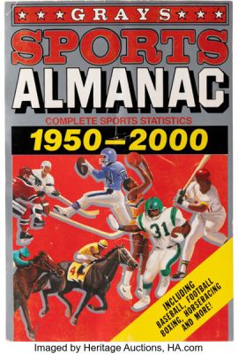 Back to the Future Part II (Universal, 1989), Gray’s Sports Almanac - Complete Sports Statistics 1950-2000 Paperback Prop. | Heritage