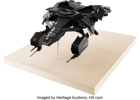 The Dark Knight Rises (Warner Bros., 2012), "The Bat" Concept Model Hand-Built by Production Designer Nathan Crowley. | Heritage